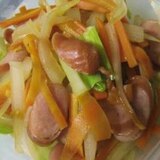 にんにく醤油で野菜炒め